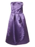 D&G pre-owned strapless satin dress - Purple