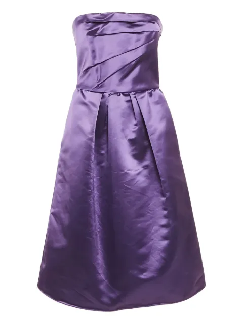 D&G pre-owned strapless satin dress