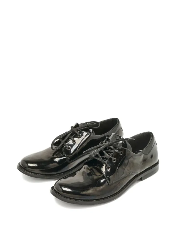 Dolce & Gabbana Black Patent Leather Lace-Up Oxfords D&G Black Patent Leather Lace Up Oxfords Size 36 EU main image 4