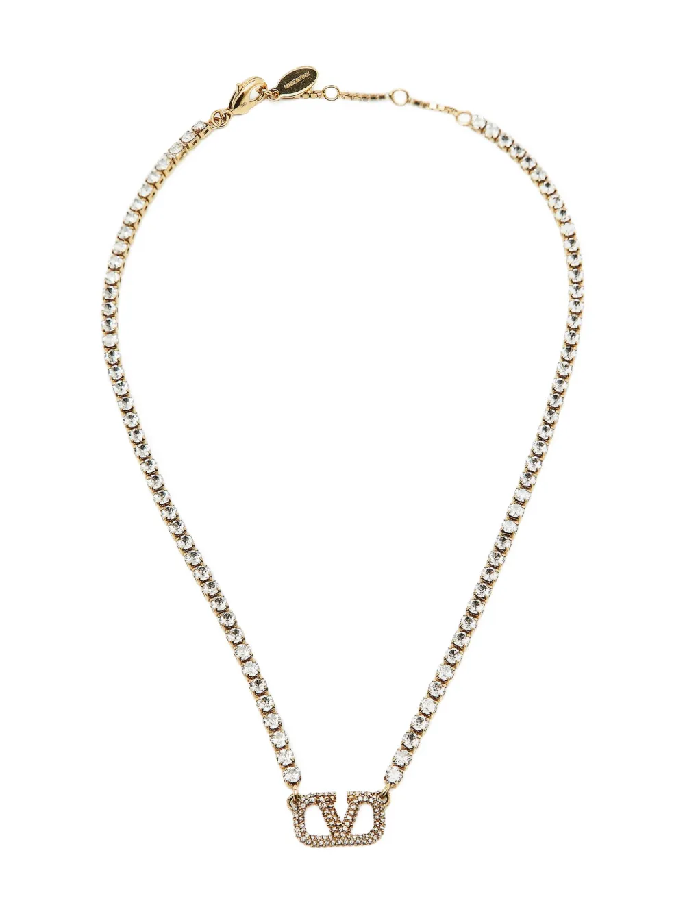 Valentino Garavani Pre-Owned VLogo necklace - Oro