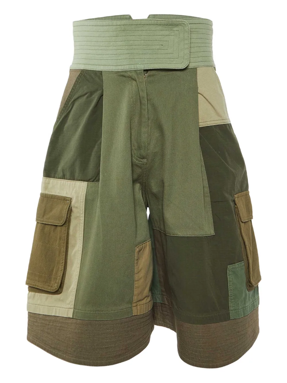 Valentino Garavani Pre-Owned Shorts con design patchwork - Verde