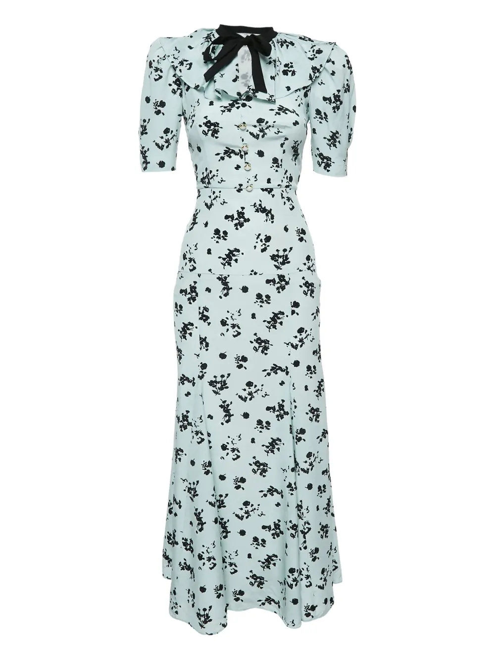 Alessandra Rich pre-owned floral-print maxi dress | Blue | Image 1