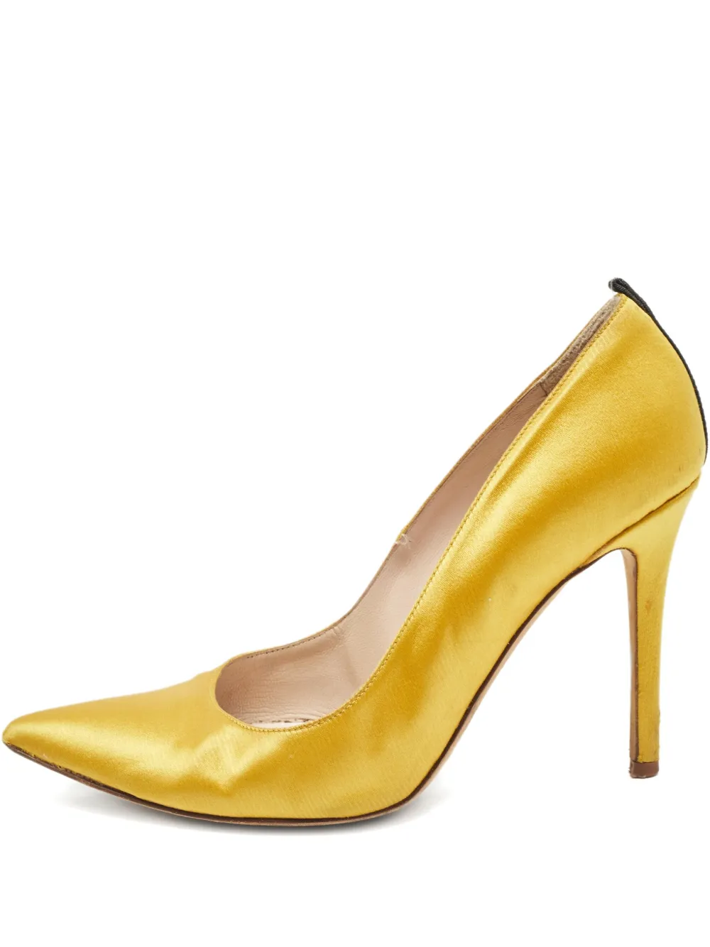 leather heeled pumps