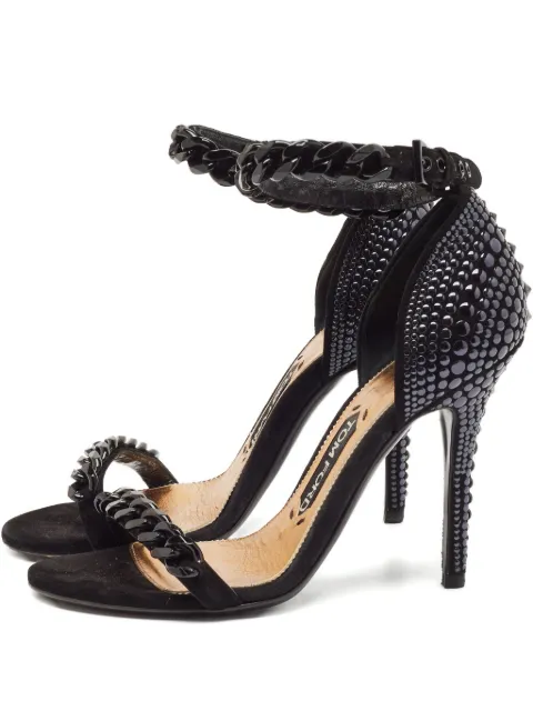 Tom Ford Vintage 110mm chain embellishment sandals
