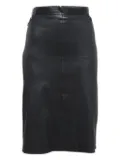 Givenchy Pre-Owned lambskin pencil skirt - Black