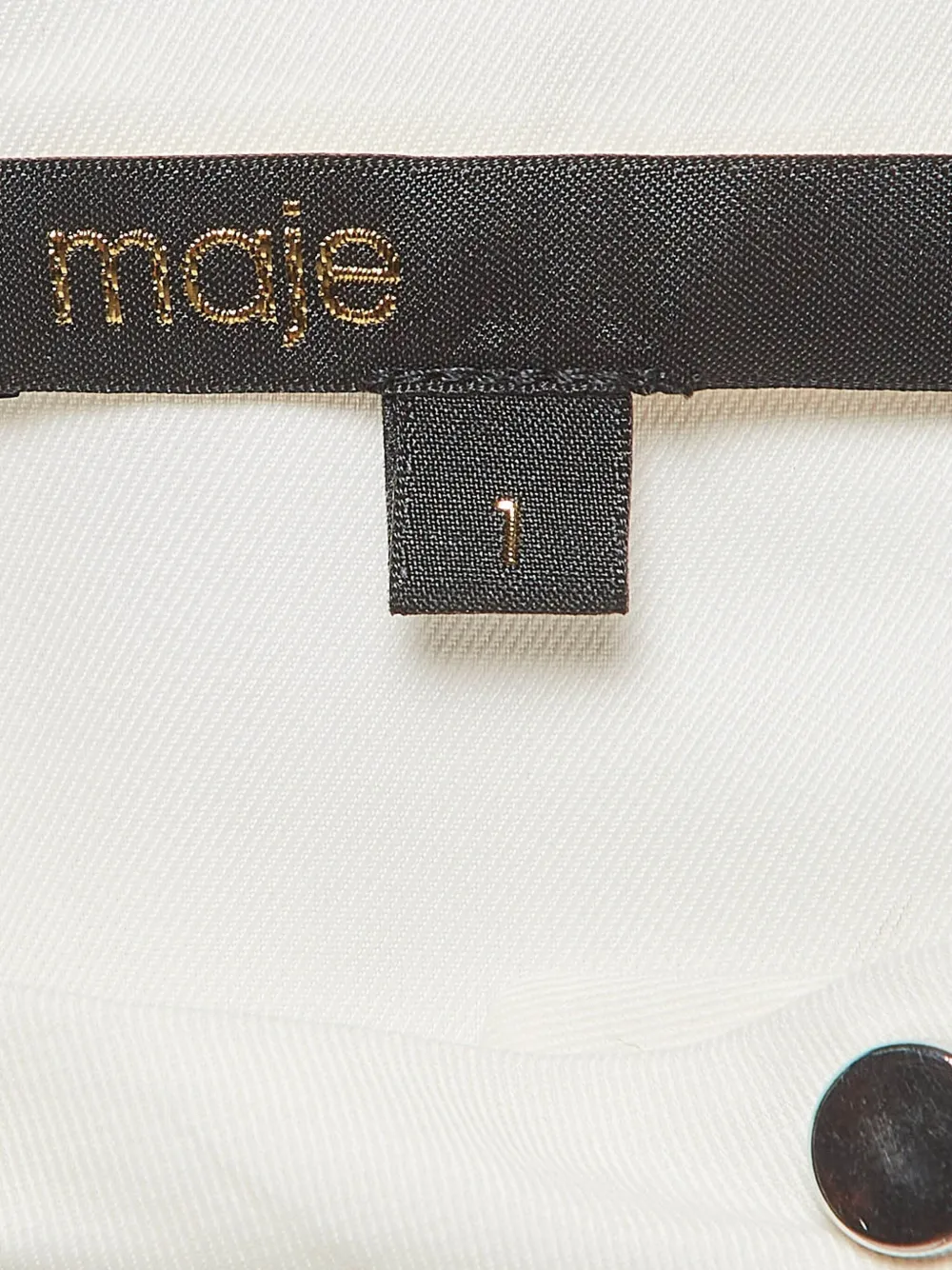 Pre-owned Maje  Silk Blouse In White