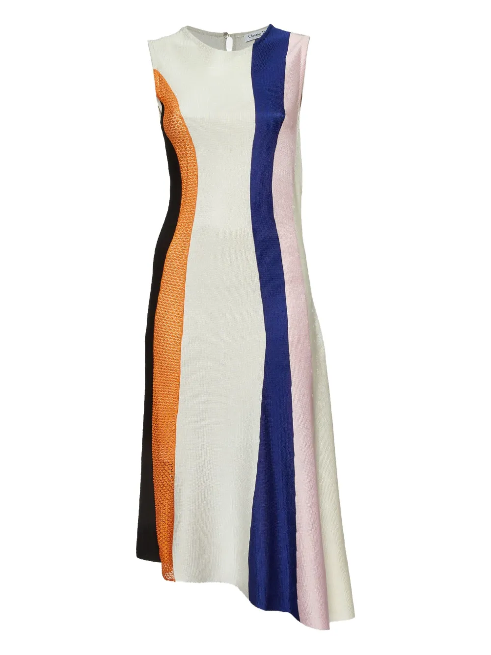 Christian Dior Pre-Owned panelled asymmetric dress - ホワイト Christian Dior Pre-Owned panelled asymmetric dress - ホワイト