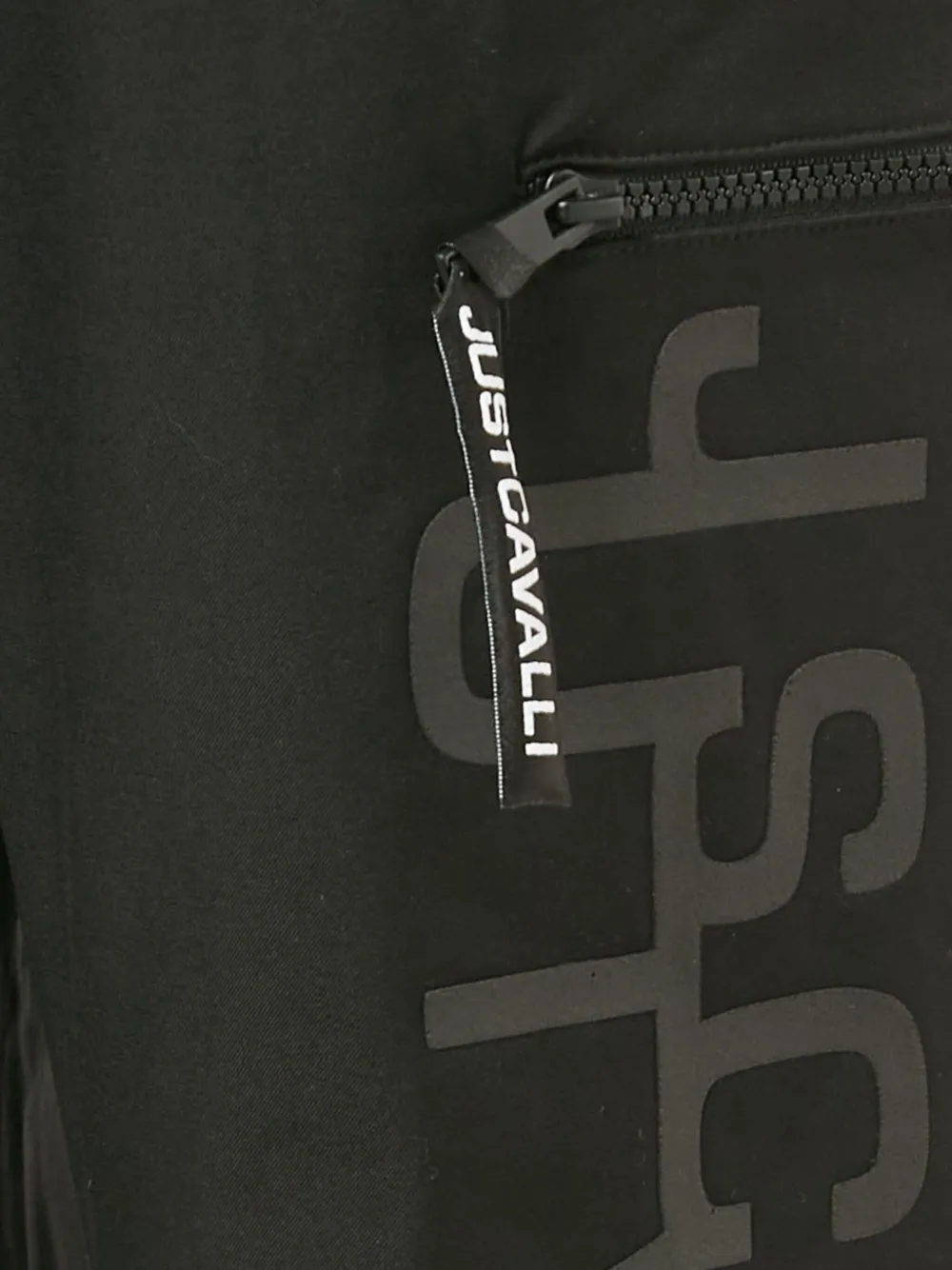 Pre-owned Just Cavalli Vintage Logo-pocket Track Pants In Black