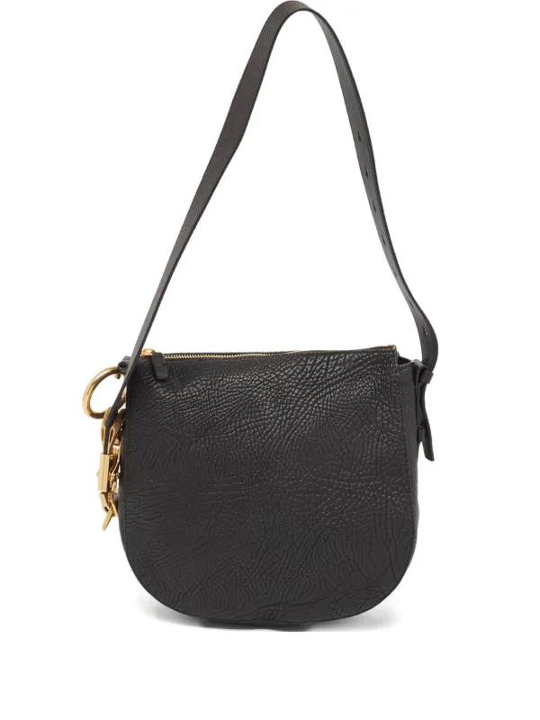 Burberry Pre-Owned Knight レザーショルダーバッグ | ブラック