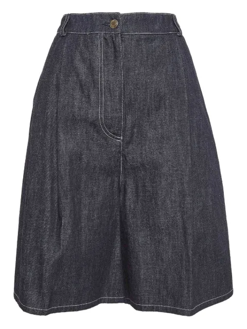 Emilia Wickstead pre-owned flared denim shorts