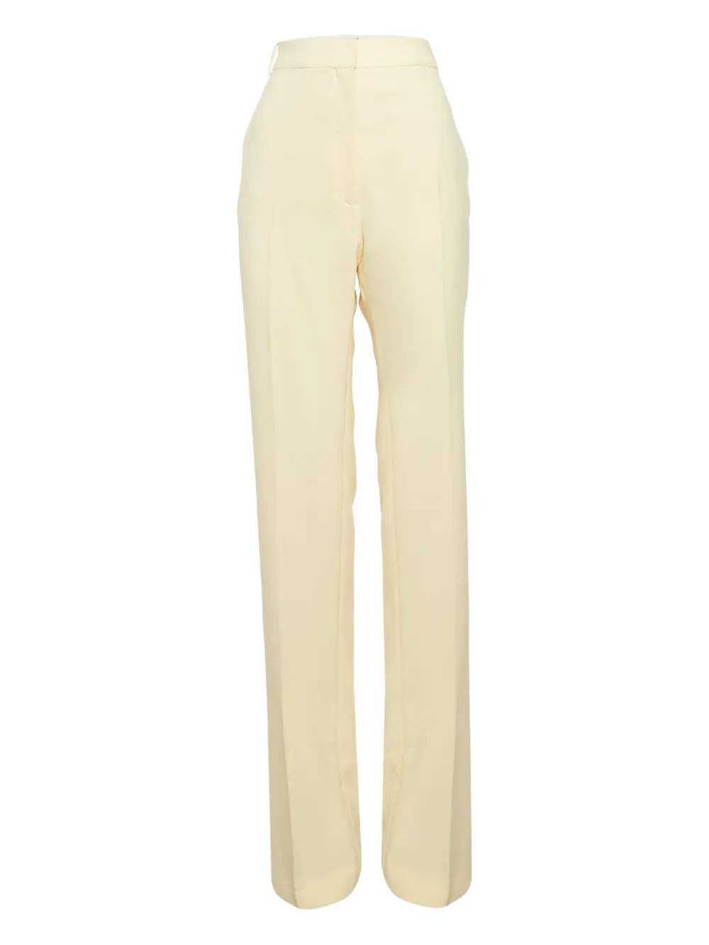 Pre-owned Attico High-waisted Trousers In Yellow
