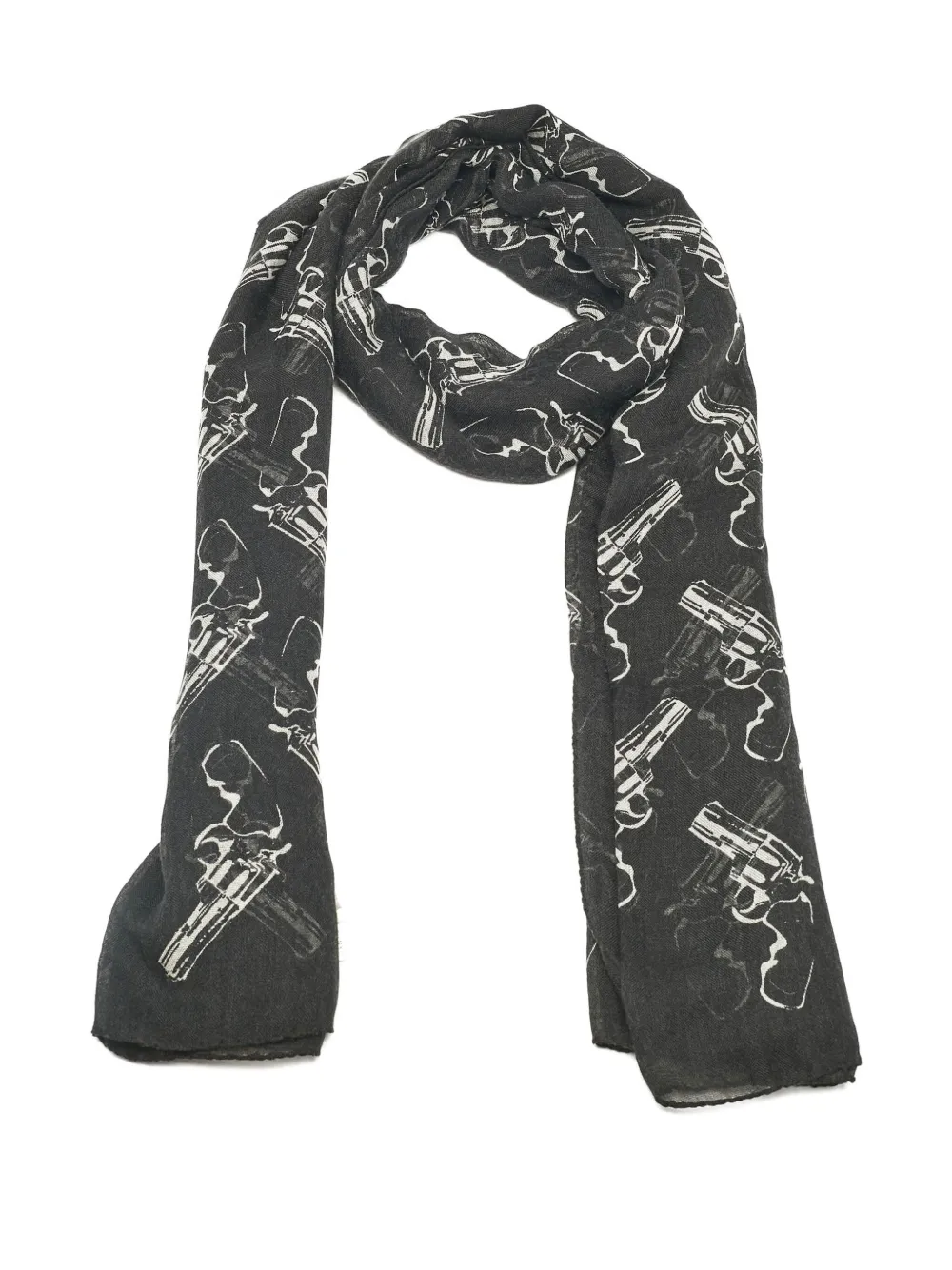Saint Laurent Pre-Owned revolver-print scarf | Image 2