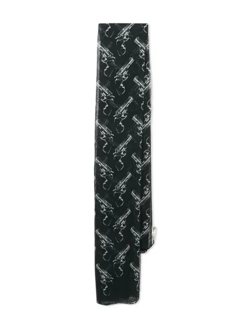 Saint Laurent Pre-Owned revolver-print scarf