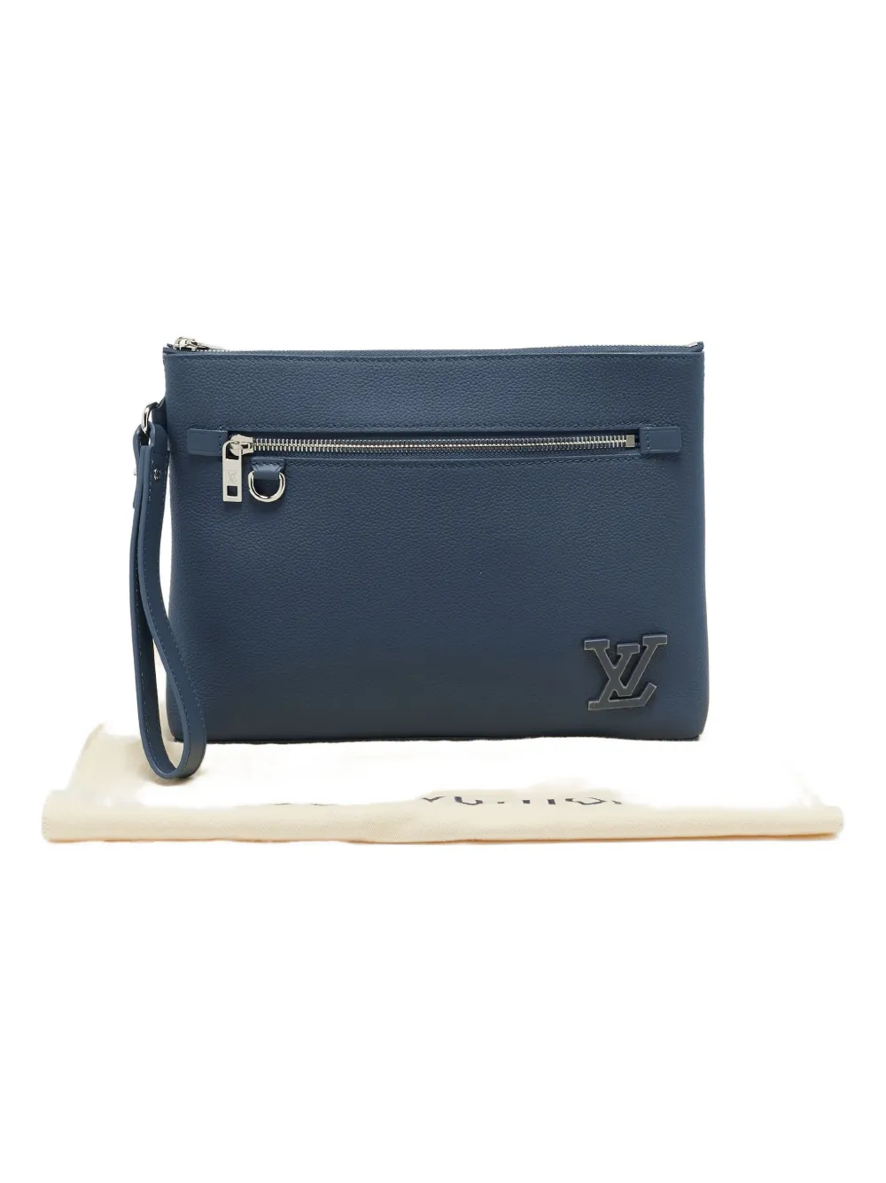 Louis Vuitton Pre-Owned leather clutch bag - ブルー Louis Vuitton Pre-Owned leather clutch bag - ブルー