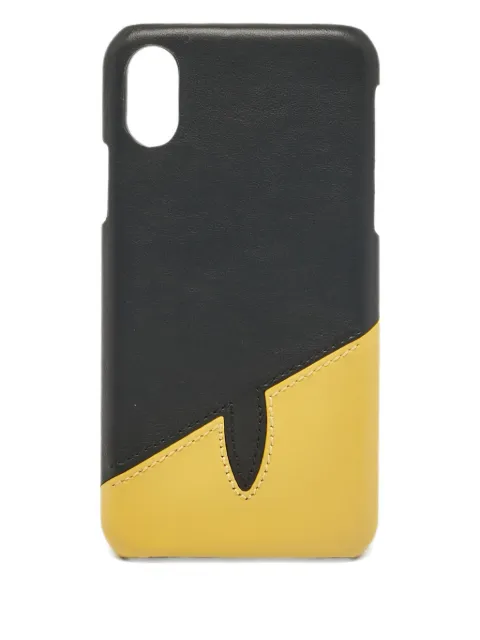 Fendi Pre-Owned leather iPhone X phone case (145mmx75mm)