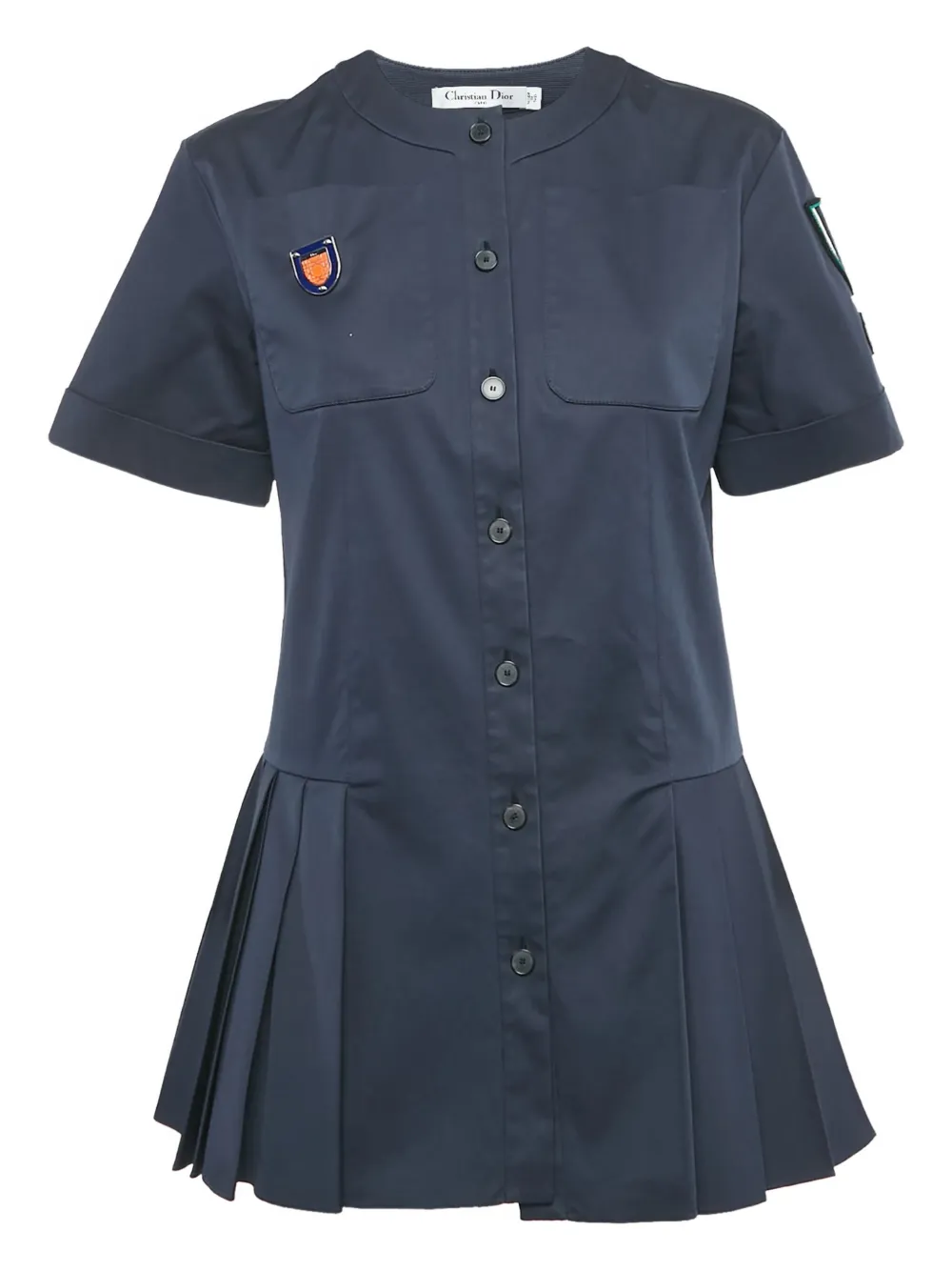 Christian Dior Pre-Owned Kleid mit Applikationen - Blau