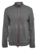 Gucci Pre-Owned full-zip Web-trim sweatshirt - Grey