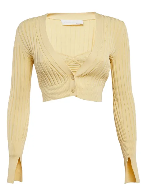 Simkhai ribbed-knit set top