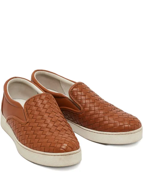 Bottega Veneta Pre-Owned イントレチャート スリッポンスニーカー
