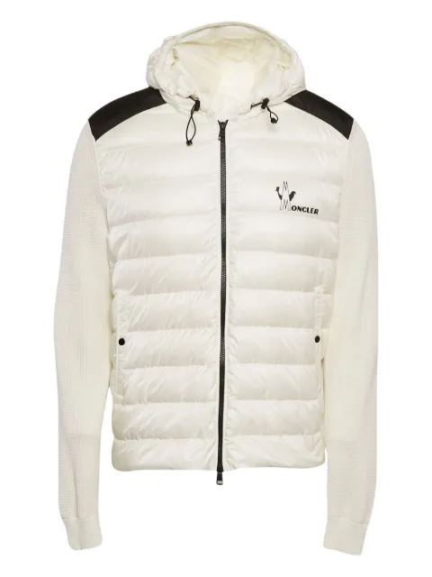 Moncler logo-print panelled jacket