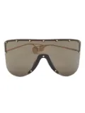 Gucci Pre-Owned shield-frame sunglasses - Black