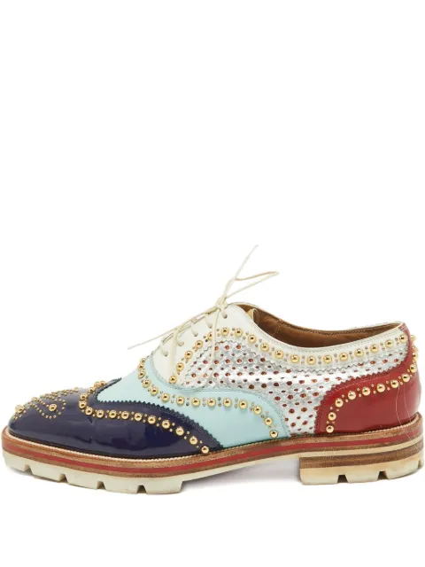 Christian Louboutin Pre-Owned studded leather Oxford shoes