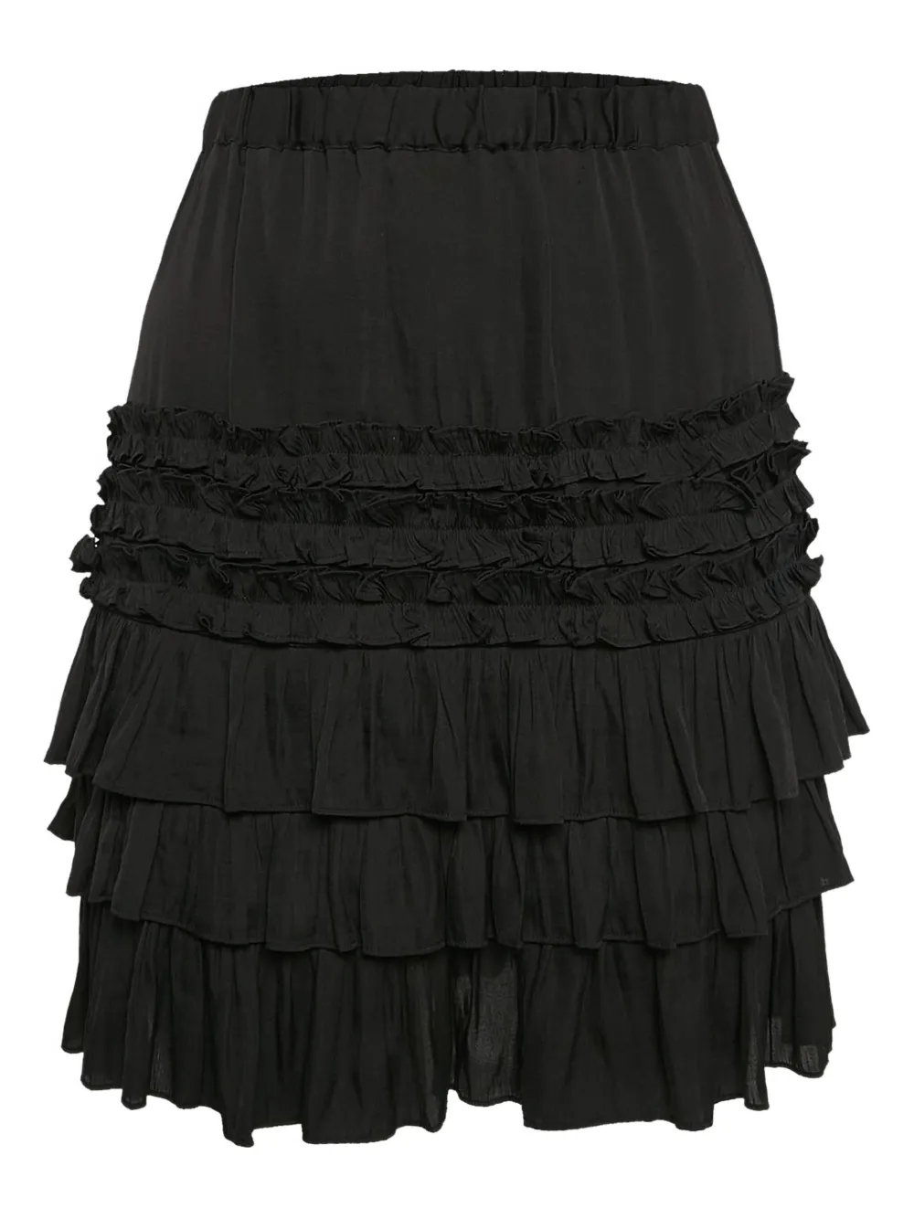 Maje ruffled midi skirt | Black | Image 1