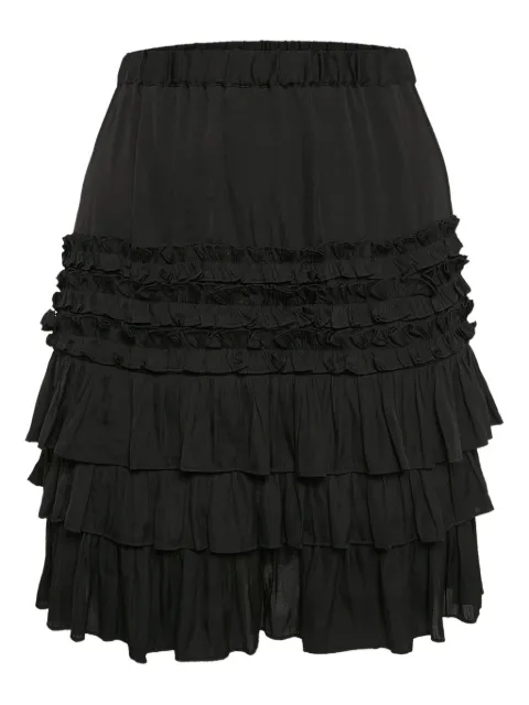Maje ruffled midi skirt