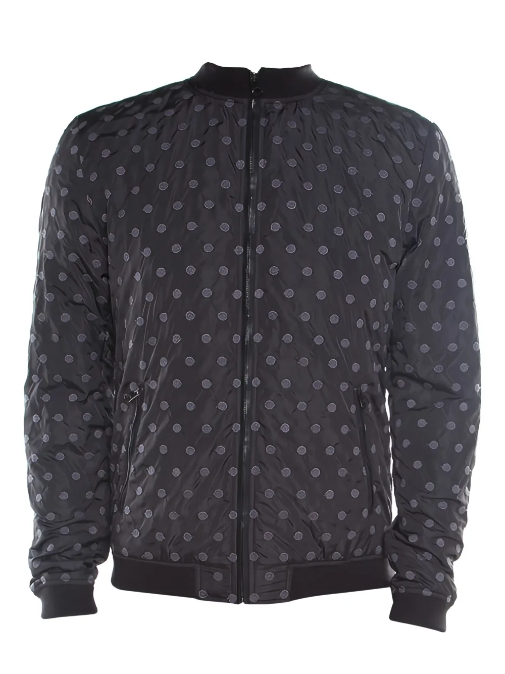 Dolce & Gabbana Pre-Owned ポルカドット ボンバージャケット - ブラック Dolce & Gabbana Pre-Owned ポルカドット ボンバージャケット - ブラック