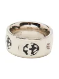Alexander McQueen Pre-Owned skull-enamel ring - Silver