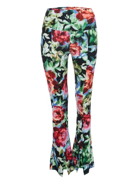 Norma Kamali Vintage floral-print trousers