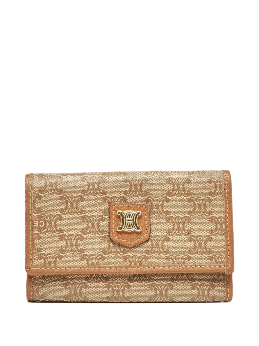 Céline Pre-Owned マカダム レザーキーケース - ニュートラル Céline Pre-Owned マカダム レザーキーケース - ニュートラル