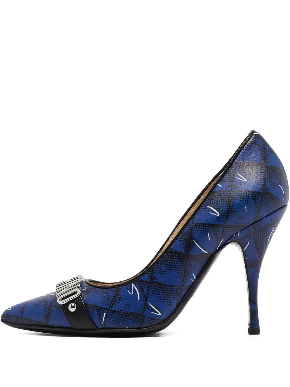 Moschino Pre-Owned leather heeled pumps | Blue | Image 1