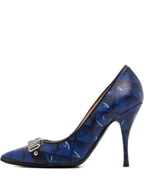 Moschino Pre-Owned leather heeled pumps