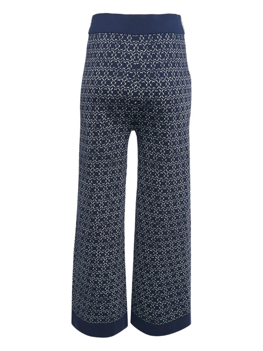 Carolina Herrera Vintage flower-print trousers - Blauw
