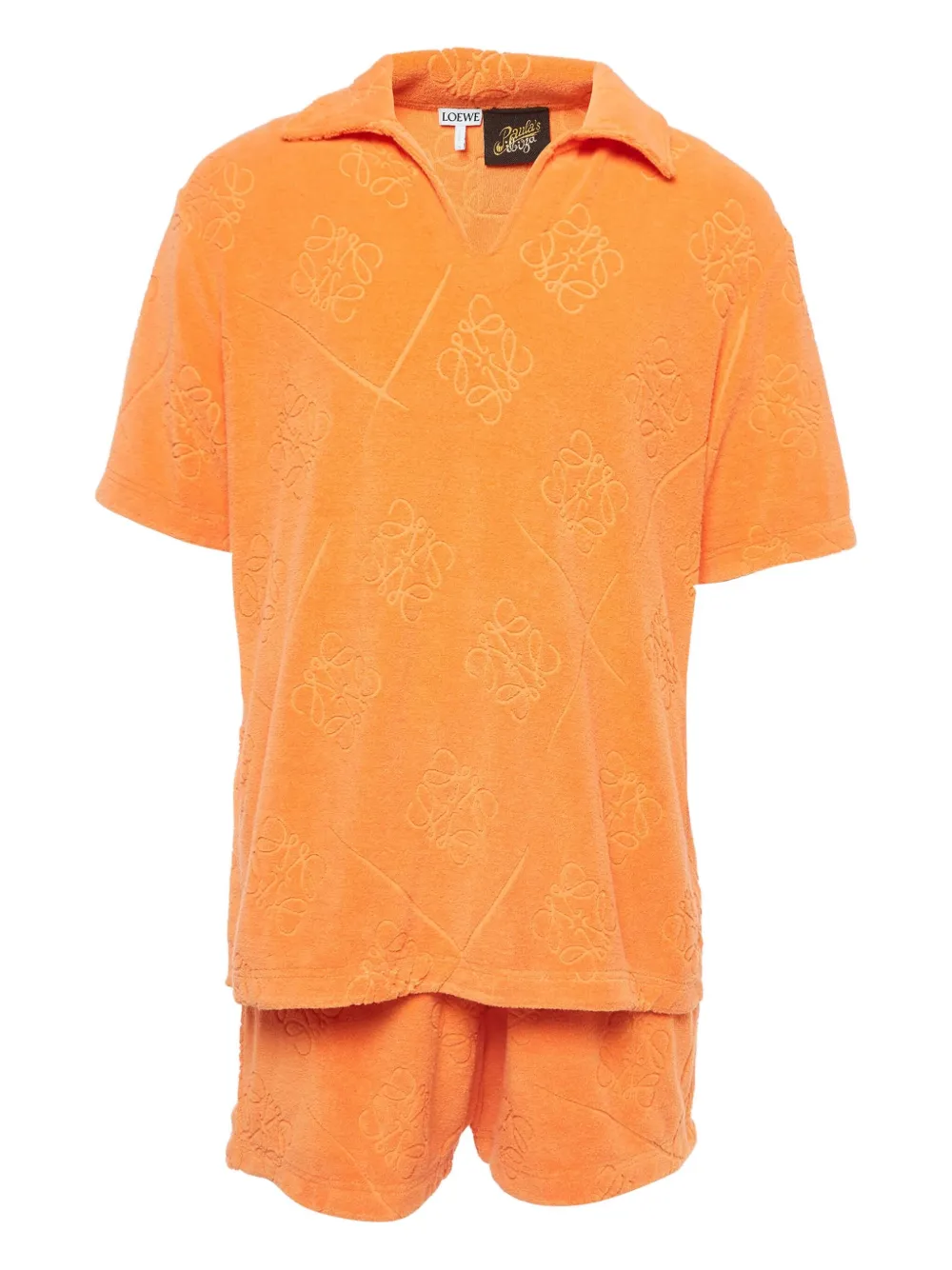 Loewe Pre-Owned x Paula Ibiza Anagram T-shirt and shorts set - オレンジ Loewe Pre-Owned x Paula Ibiza Anagram T-shirt and shorts set - オレンジ