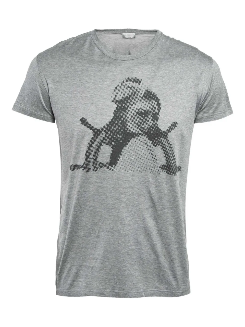 Christian Dior Pre-Owned playera gráfica con cuello redondo | gris | Image 1