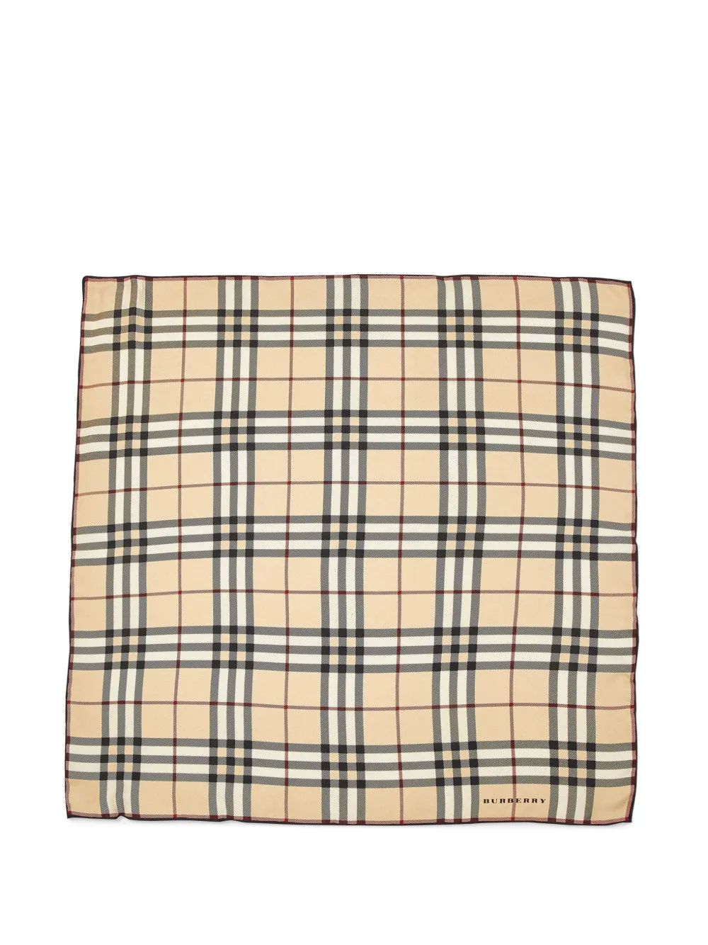 Burberry Pre-Owned mascada de seda con motivo Nova Check | neutro | Image 1