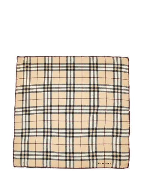 Burberry Pre-Owned mascada de seda con motivo Nova Check