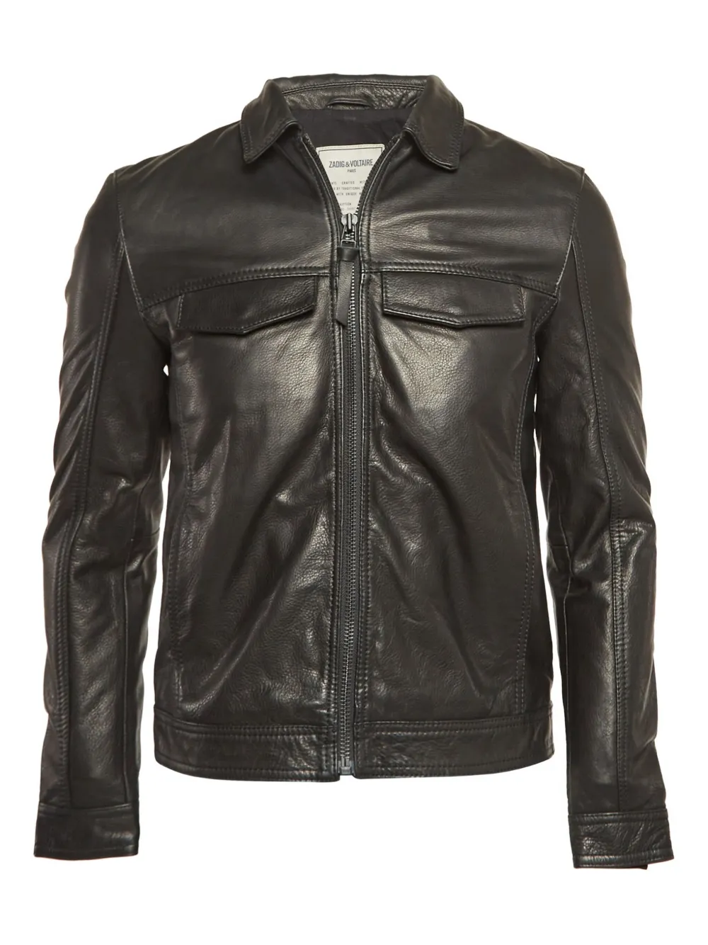 Zadig&Voltaire leather zip-up jacket | Black | Image 1