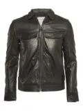 Zadig&Voltaire leather zip-up jacket - Black