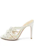Alexandre Birman 100mm bow-detail strappy sandals - White