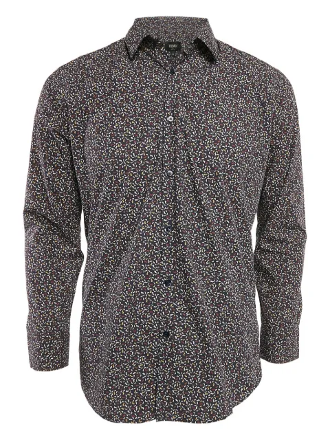 Fendi Pre-Owned geometric-pattern cotton shirt