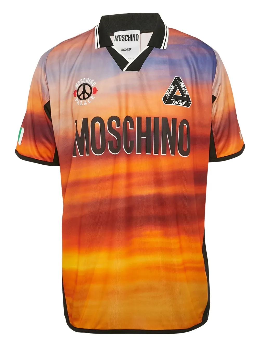 Palazzo sunset-print T-shirt