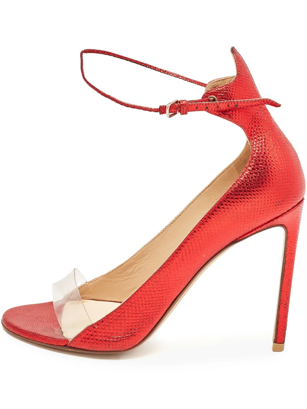 Francesco Russo ankle-strap leather pumps - レッド Francesco Russo ankle-strap leather pumps - レッド