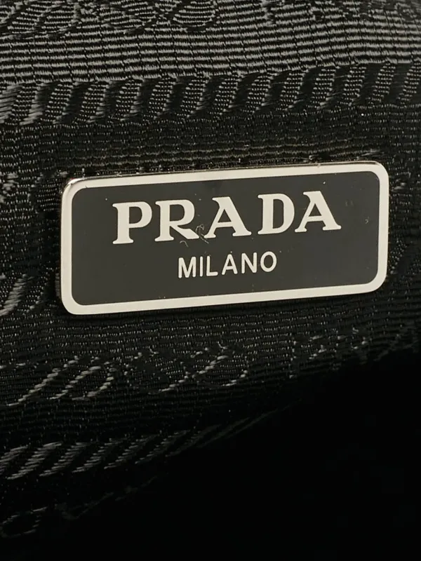 Prada Pre-Owned ビジュートリム バケットバッグ | ブラック