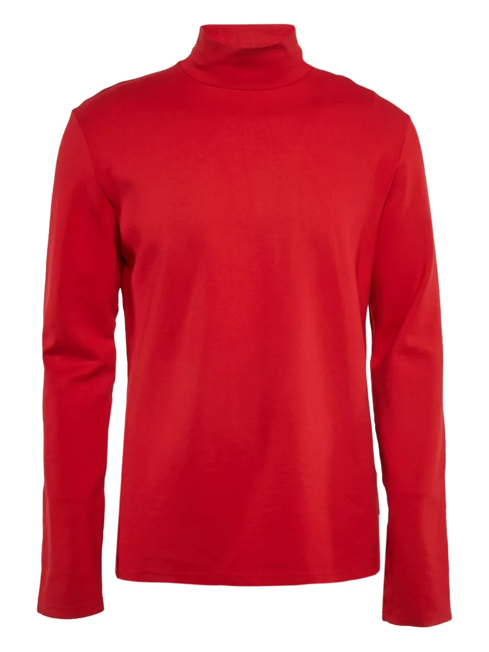 Just Cavalli turtleneck logo-tape top - レッド Just Cavalli turtleneck logo-tape top - レッド
