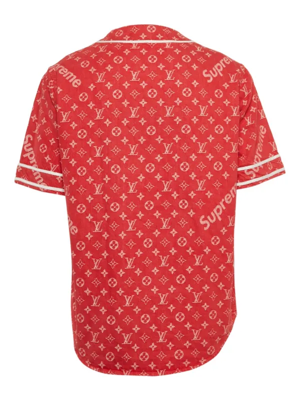 Louis Vuitton Pre-Owned x Supreme Monogram Shirt | Red | FARFETCH