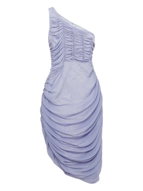 Danielle Guizio ruched one-shoulder mini dress