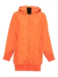 Valentino Pre-Owned hooded taffeta coat - Orange